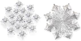 img 2 attached to Rhinestone Decorative Snowflakes Embellishments Accessories Sewing
