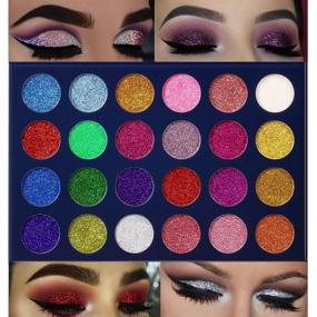 img 1 attached to 💫 Aolailiya 24 Color Glitter Eyeshadow Palette - Mineral Shimmer Makeup Palette for Long Lasting Waterproof Eye Shadow Powder