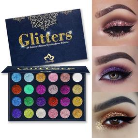 img 3 attached to 💫 Aolailiya 24 Color Glitter Eyeshadow Palette - Mineral Shimmer Makeup Palette for Long Lasting Waterproof Eye Shadow Powder