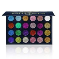 💫 aolailiya 24 color glitter eyeshadow palette - mineral shimmer makeup palette for long lasting waterproof eye shadow powder logo