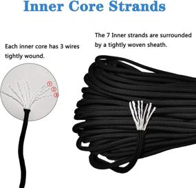 img 2 attached to 550 Paracord Bracelet Kit - Type III Survival Parachute Cord Combo Crafting Set with Buckle, Carabiner, and Key Ring - Ideal for Making Paracord Bracelets, Dog Collars, and Lanyards - MONOBIN