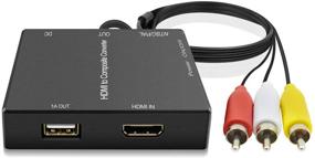 img 4 attached to 🔌 HDMI to RCA Converter Adapter - Compatible for Fire Stick, Roku, DVD Players, Xbox, PS3 - HDMI to AV, Composite Converter for Old TVs - Supports 1080p, PAL/NTSC - Amazon Fire Stick Compatible