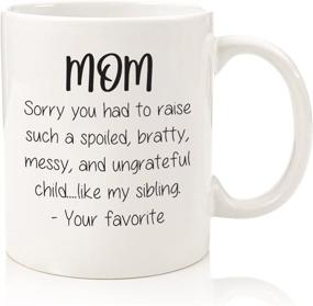 img 4 attached to Spoiled Sibling Funny Mom Mug