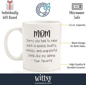 img 3 attached to Spoiled Sibling Funny Mom Mug