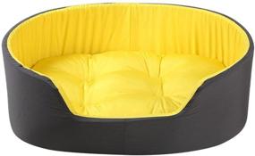 img 2 attached to 🐾 Innovative QMSKI Washable Dog Bed Cat Bed for Crate: Cozy Comfort for your Beloved Pets with Anxiety Relief - Durable, Stylish Furniture for Medium Small Puppy Dogs Cats!
