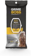 grime boss heavy duty hand & surface wipes (24 total wipes) – skin-safe wet 🧽 wipes for hands, equipment, tools, garden, automotive & more – easily remove oil, grease & dirt logo