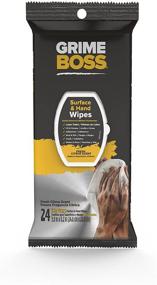 img 4 attached to Grime Boss Heavy Duty Hand & Surface Wipes (24 Total Wipes) – Skin-Safe Wet 🧽 Wipes for Hands, Equipment, Tools, Garden, Automotive & More – Easily Remove Oil, Grease & Dirt