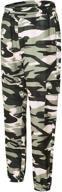 👖 girls' camo sweatpants with convenient pockets - sweatpants & capris logo