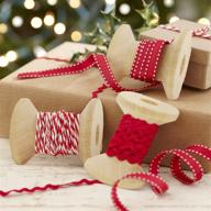 🎁 ginger ray christmas ribbons kit with butchers twine, 3 pack: perfect for present wrapping logo