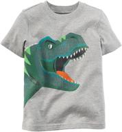 🦕 coralup little girls boys' dinosaur stripes clothing: tops, tees & shirts - perfect for dino-loving kids! logo