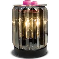 🕯️ leyoue electric wax melting heater & essential oil warmer: aroma decorative lamp & night light, perfect gift & décor with ironwork crystal design logo