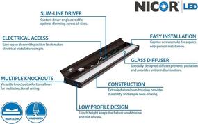 img 1 attached to 💡 Enhance Your Home with NICOR Lighting's 12 inch Oil-Rubbed Bronze LED Under Cabinet Light Fixture (NUC-4-12-HL-W-OB)