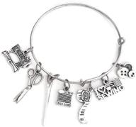 sewing bracelet sewers jewelry bangle logo