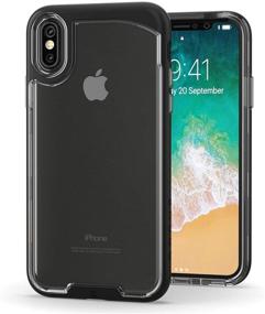 img 1 attached to Snugg iPhone XS/X Case - Vision Series: Clear Ultra Thin Protective Bumper Cover (Grey)