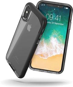 img 2 attached to Snugg iPhone XS/X Case - Vision Series: Clear Ultra Thin Protective Bumper Cover (Grey)