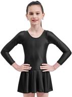 👯 girls' active dancewear - mvefward skirted leotard sleeve clothing logo