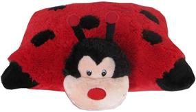 img 3 attached to 🐞 Zoopurr Pets Ladybug: 19" Large Stuffed Animal and Pillow with Embroidered Eyes - Premium Soft Plush Toy for Toddlers, Kids, and Adults