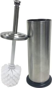 img 4 attached to Premium Linen Store Stainless Steel Toilet Brush &amp; Holder - TB025962: Durability meets Style