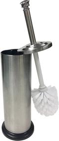 img 1 attached to Premium Linen Store Stainless Steel Toilet Brush &amp; Holder - TB025962: Durability meets Style