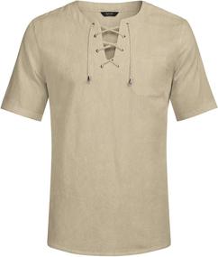 img 1 attached to 👕 COOFANDY Cotton Hippie Shirts for Men - Fashionable Clothing in T-Shirts & Tanks