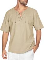 👕 coofandy cotton hippie shirts for men - fashionable clothing in t-shirts & tanks logo