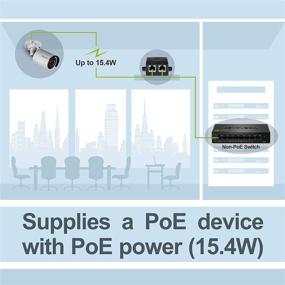 img 2 attached to ⚡ TRENDnet TPE-113GI Gigabit Power Over Ethernet Injector: High-Speed, Full Duplex Performance for Network Devices up to 328 ft, 15.4W Power Delivery, Black