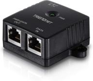 ⚡ trendnet tpe-113gi gigabit power over ethernet injector: high-speed, full duplex performance for network devices up to 328 ft, 15.4w power delivery, black logo