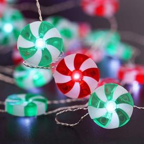 img 4 attached to 🍬 BOHON Candy Decorative LED String Lights Battery Operated 10ft 40LEDs Fairy Lights with Remote | Multicolor Sweet String Lights for Bedroom, Thanksgiving, Halloween, Christmas Tree Decor - Enhancing SEO