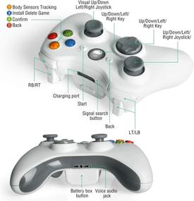 img 2 attached to Беспроводной контроллер для Xbox 360 S и ПК Windows 7,8,10 - игровой джойстик 2,4 ГГц.