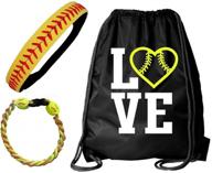 🎾 kenz laurenz softball headband set: leather seamed headbands, yellow red stitching, earrings, necklace, bow hair ties logo