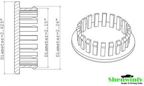 img 1 attached to Центральное колесо Shenwinfy Cadillac 9595010