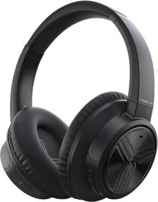 img 4 attached to 🎧 TREBLAB E3 (2020) - Premium Active Noise Cancelling Headphones with 50H Battery Life, Bluetooth 5.0, and Built-in Microphone - Ideal for Work, Travel, and Sports