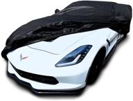 🚗 custom fit black car cover for 2014-2019 chevy corvette stingray z51/z06/grand sport by xtrashield logo