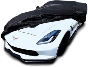 img 4 attached to 🚗 Custom Fit Black Car Cover for 2014-2019 Chevy Corvette Stingray Z51/Z06/Grand Sport by Xtrashield