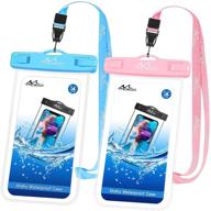 moko waterproof phone pouch [2 pack] cell phones & accessories for cases, holsters & clips logo