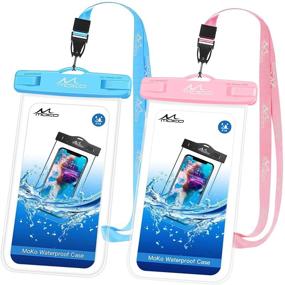 img 4 attached to MoKo Waterproof Phone Pouch [2 Pack] Cell Phones & Accessories for Cases, Holsters & Clips