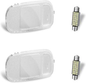 img 4 attached to 🏠 HERCOO Roof Map Dome Light Cover: Overhead Console Reading Lamp Lens with White LED Bulbs Housing for Dodge Ram 1500 2500 3500 4500 5500