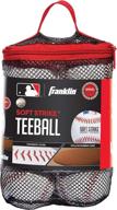 ⚾ franklin sports soft-strike teeball - optimum size and weight for teeball - hollow core technology enhances safety - mlb teeball ball suited for indoor and outdoor play логотип