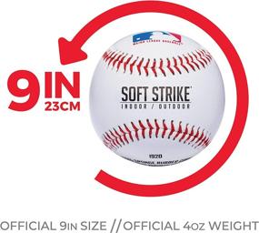 img 2 attached to ⚾ Franklin Sports Soft-Strike Teeball - Optimum Size and Weight for Teeball - Hollow Core Technology Enhances Safety - MLB Teeball Ball Suited for Indoor and Outdoor Play