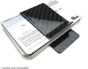 img 1 attached to Black Carbon Fiber Money Clip - Men's Accessories for Enhanced SEO