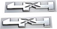 🚪 aimoll 2pcs 4x4 door emblem badge chrome set for silverado 2500hd 3500hd - high-quality replacement logo