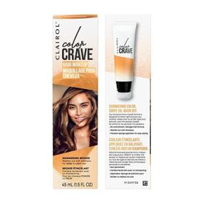 img 3 attached to Clairol Color Crave Мерцающий бронзовый макияж для волос: временный цвет волос для сияющего сияния