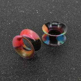 img 1 attached to Silicone Flexible Colorful Expander Piercing
