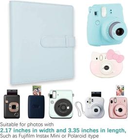 img 3 attached to 📸 Ice Blue 256-Pocket Mini Photo Album for Polaroid (Fits Fujifilm Instax Mini 11/9/8, Mini Link, Polaroid Snap, Z2300, SocialMatic, Zip Printer)