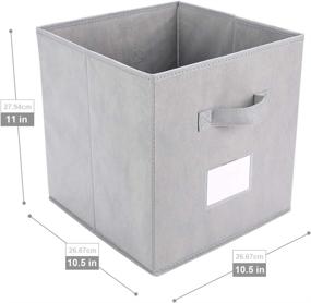 img 1 attached to 📦 Organize Your Closet with TQVAI Foldable Storage Cubes Boxes - 6 Pack, Grey