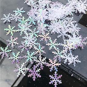 img 1 attached to OuMuaMua Christmas Snowflakes Confetti Decorations