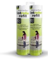 🧻 smart design mega floor lint roller refills - set of 2 (100 sheets total) - easy-peel angled sheet - 50 large adhesive sticky sheets - cleaning, carpet, car, clothes, dog cat fur, and pet hair remover - perfect for all hair types logo