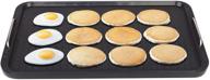 🏕️ camping griddle - non-stick flat top griddle pan for stovetop cooking - aluminum, 14.96" x 8.66" - ideal for charcoal grill, hot plate, and gas stove top logo