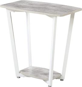 img 4 attached to 🏢 Convenience Concepts Graystone End Table: Gray/White Frame - Stylish and Versatile Addition for your Space