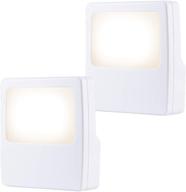 ge white always-on led night light, 2-piece set, plug-in, compact, soft glow, ul-listed, ideal for bedroom, nursery, bathroom, hallway, 11311 логотип